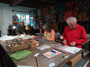 stage vitrail à l'atelier